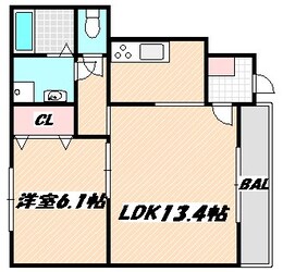 カーサクラシオンの物件間取画像